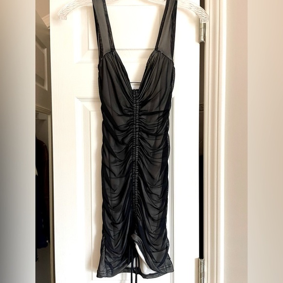 better be black dress | Dresses | Better Be Ruched Mini Size S SIZE:10UK Round neckline Not Clearance Product Aura | LIME Green